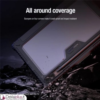 Nillkin Bumper atverčiamas smūgiams atsparus dėklas (Samsung Tab S9 (SM-X710-SM-X716/Tab S9 Fe (X510-X516B)/Tab S10 Fe/Tab S10 Lite)